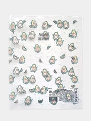 Обложка для тетради, Be Smart, 350х210 мм, 5 шт., полипропилен, 100 мкм."Avocado"
