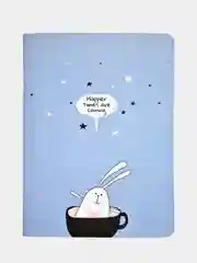 Блокнот, Be Smart, 105х140 мм, 32 л., клетка,скрепка. Коллекция "Bunny", синий