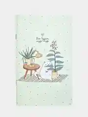 Блокнот, Be Smart, 130х210 мм, 48 л., линейка,скрепка. Коллекция "Mur-mur", цветок