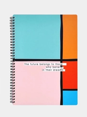 Тетрадь общая, Be Smart, 202х282 мм, 96 л., клетка,спираль."Abstract", прямоугольники