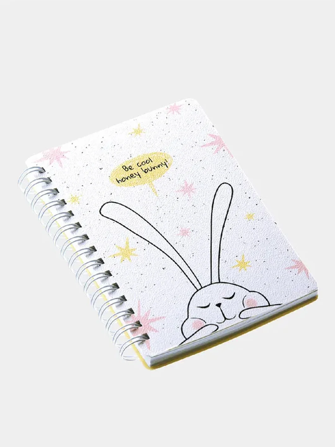 Блокнот, Be Smart, 102х142 мм, 120 л., клетка,спираль. Коллекция "Bunny", белый