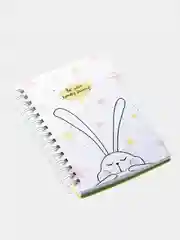 Блокнот, Be Smart, 102х142 мм, 120 л., клетка,спираль. Коллекция "Bunny", белый