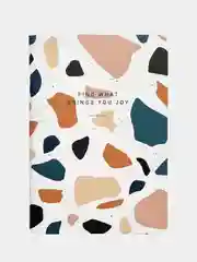 Тетрадь общая Be Smart "Terrazzo", 150х210 мм, 48 листов, клетка, скрепка, синий