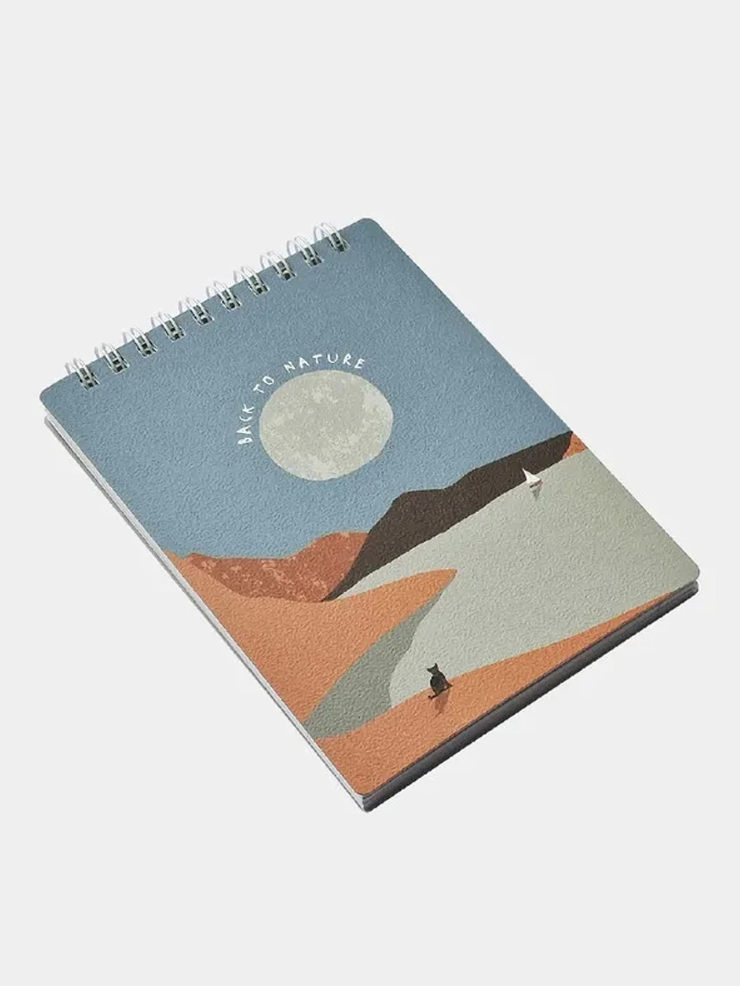 Блокнот, Be Smart, 102х142 мм, 100 л., клетка,спираль. Коллекция "Mountains", луна