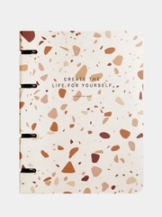 Тетрадь общая Be Smart "Terrazzo", 163х212 мм, 120 листов, клетка,картон. , коричневый