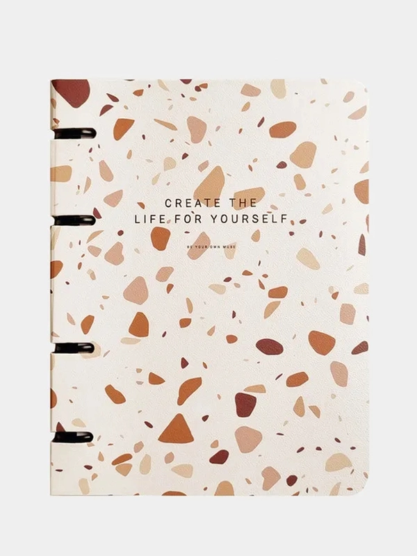 Тетрадь общая Be Smart "Terrazzo", 163х212 мм, 120 листов, клетка,картон. , коричневый