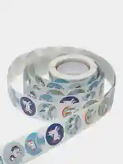 Голубой наклейки-стикеры круглые для упаковки, подарков, украшения, оценок, игр с детьми, 500 штук