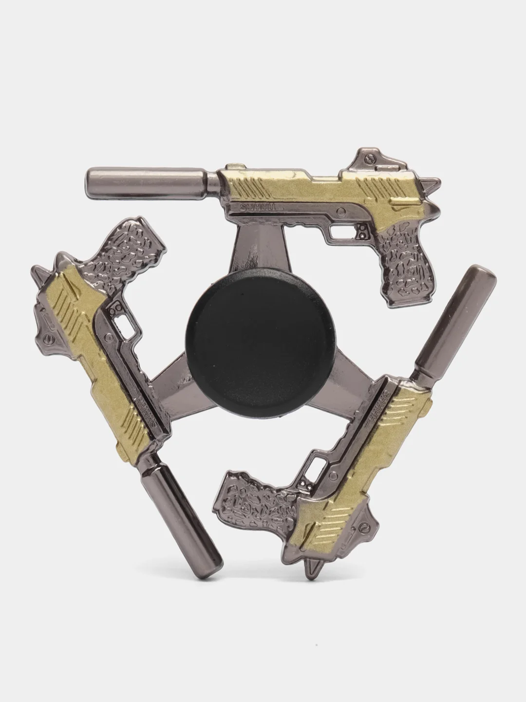 Горчичный металлический спиннер "АК47", "AWM" (АВМ), "Ракетница", "Юсп", "Граната", "M16A4"