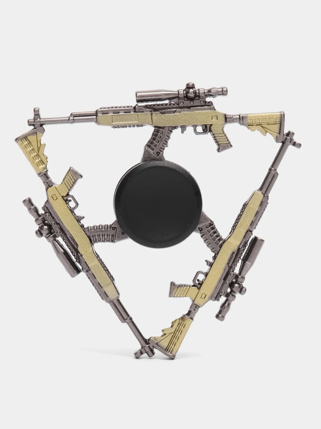 Золотой металлический спиннер "АК47", "AWM" (АВМ), "Ракетница", "Юсп", "Граната", "M16A4"