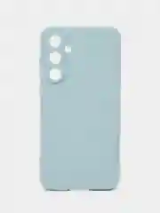 Светло-синий силиконовый чехол для Samsung Galaxy S23 FE (Самсунг галакси с 23 фе), прозрачный