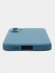 Синий силиконовый чехол для Samsung Galaxy S23 FE (Самсунг галакси с 23 фе), прозрачный