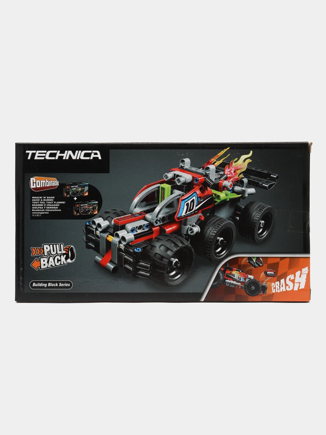 Зелёный хаки конструктор инерционный автомобиль, бигфут, 135 PCS, танк-трансформер, 196 PCS