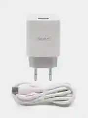 Белый сетевое зарядное устройство Earldom ES-197, 1 USB, 5V, 2.1A