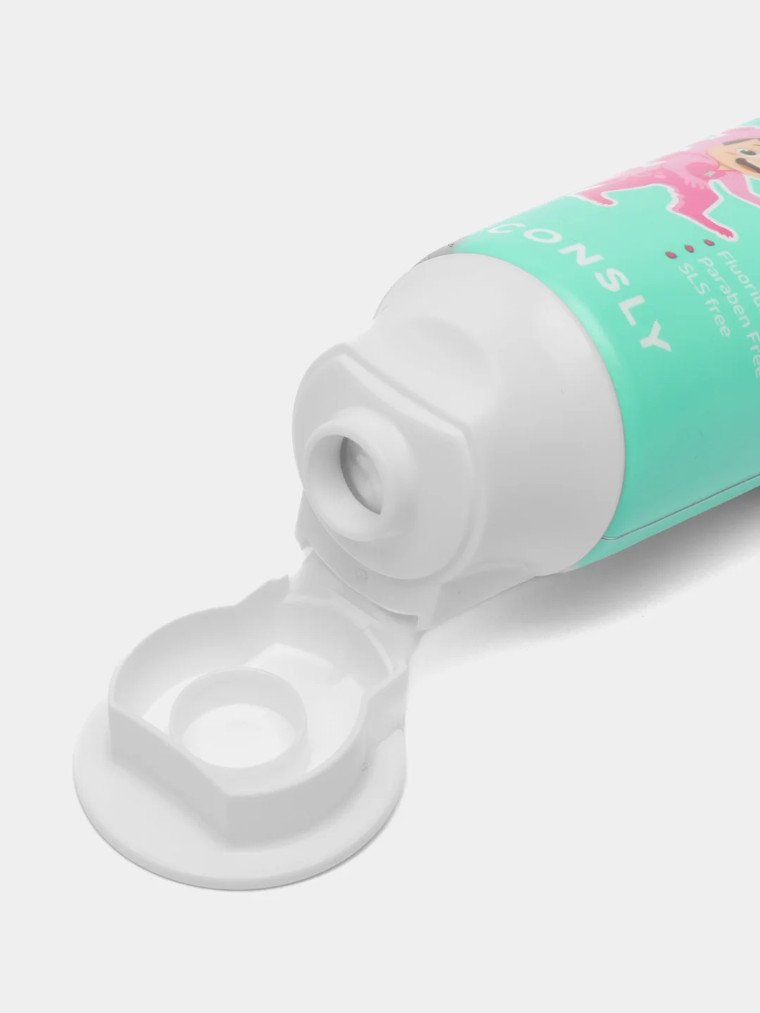 Бирюзовый детская гелевая зубная паста c ксилитом DINOs SMILE Kids Gel Toothpaste CONSLY, 60 г