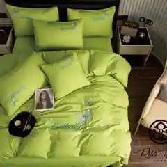 Лайм комплект постельного белья, 1.5 спальный, из сатина