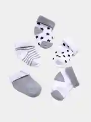 Синий носки для новорожденных махровые, 5 пар, детские махровые носки