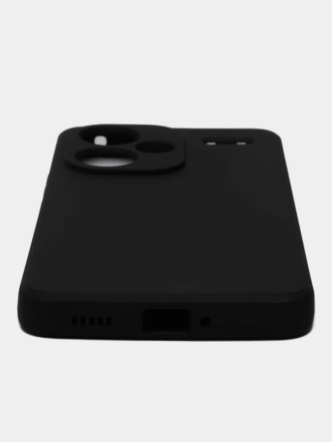 Черный чехол для Redmi Note 13 Pro Plus 5G (Рэдми Нот 13 Про плюс 5Ж), силиконовый
