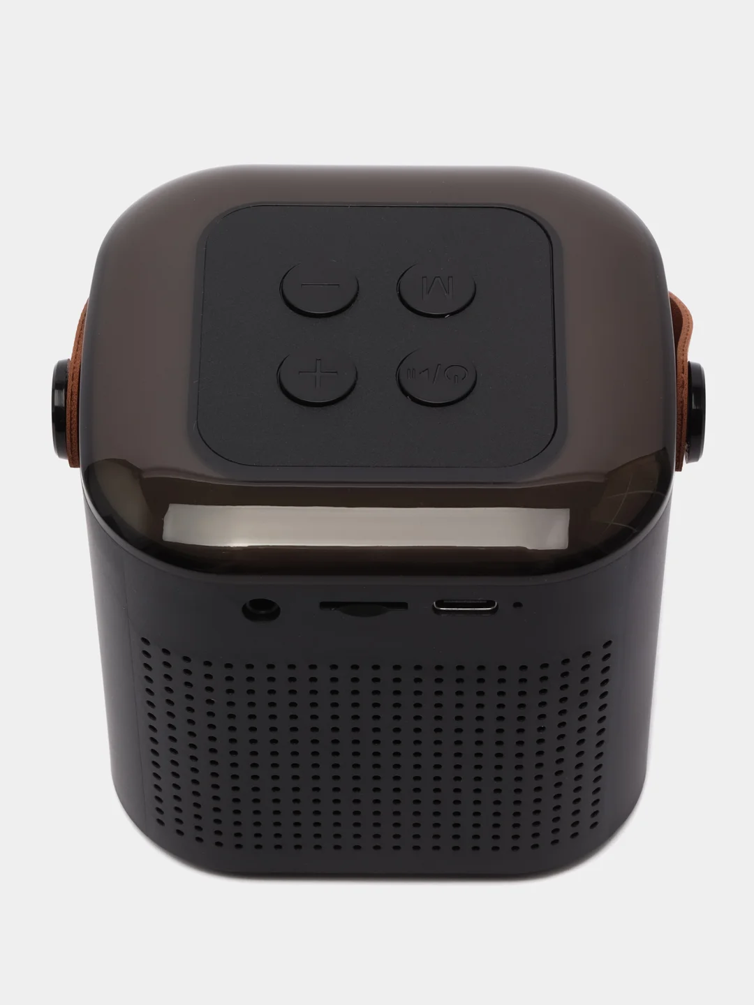 Светло-синий беспроводная портативная караоке колонка с микрофоном Bluetooth колонка с LED подстветкой