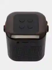 Светло-синий беспроводная портативная караоке колонка с микрофоном Bluetooth колонка с LED подстветкой