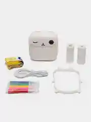 Белый детский фотоаппарат моментальной печати M2 print-camera