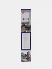 Черный вешалка напольная, стойка для одежды, двойная, рейл