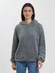 Серый толстовка женская в виде мишки OVERSIZE, худи женское тедди