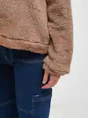 Хаки толстовка женская в виде мишки OVERSIZE, худи женское тедди