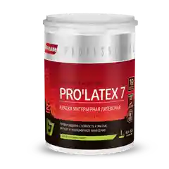 Краска латексная шелковисто-матовая Parade Professional E7 PROLATEX7, белая, 0,9 л