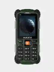 Черный мобильный телефон Maxvi R1, ЗАЩИТА ОТ ВЛАГИ И ПЫЛИ, АККУМУЛЯТОР 1800мАч