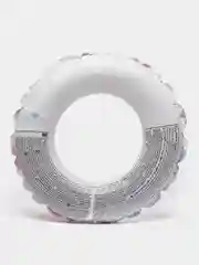 Белый круг надувной детский для плавания "Яркий" INTEX d=51см, d=61см