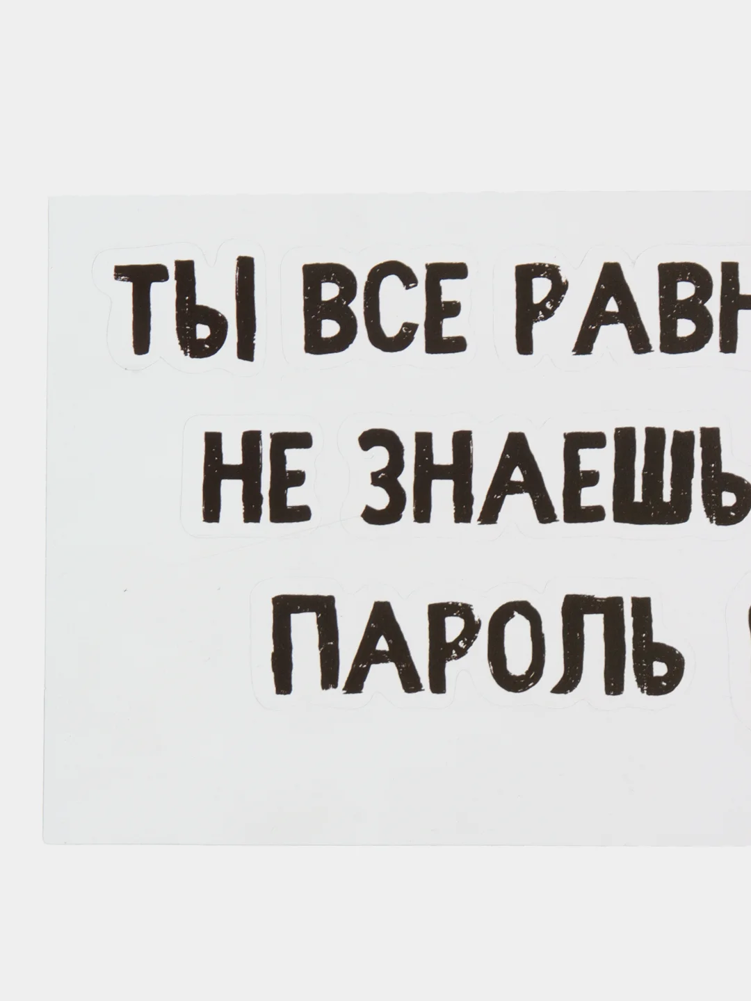Наклейки на телефон "Пароль", 8 х 14 см
