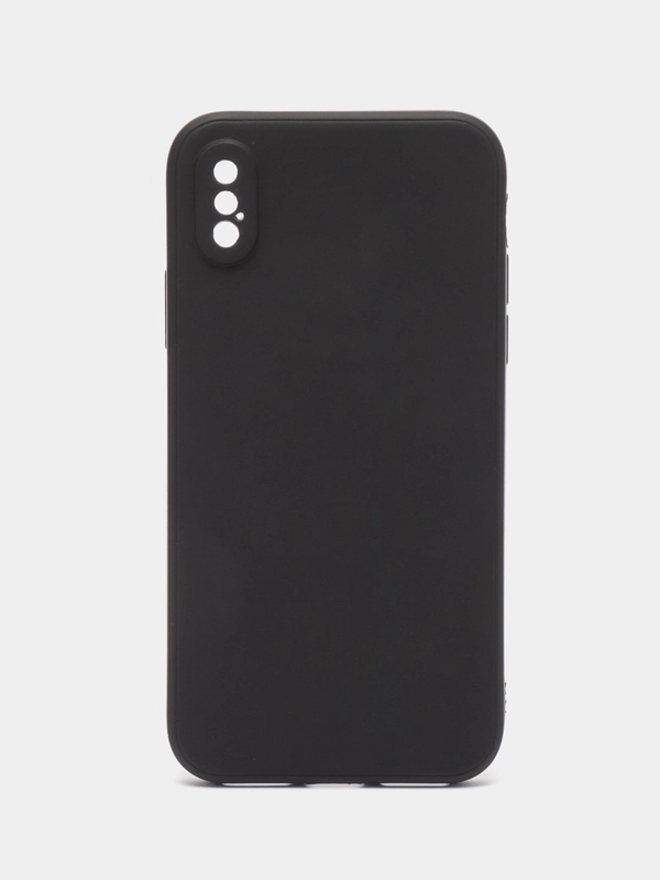 Чехол для iPhone X, XS силиконовый (Айфон Х, Хс) силиконовый, c защитой камеры