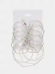 Серебряный серьги-кольца, набор из 6 пар