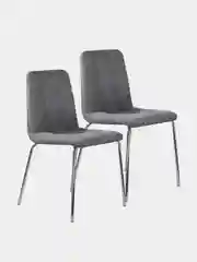 Стул кухонный Brabix Twins Cf-011, ткань, серый, 2 штуки, 532767