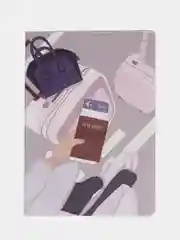 Розовый обложка для загранпаспорта