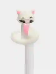 Серый ручка шариковая "Кошечка", синяя