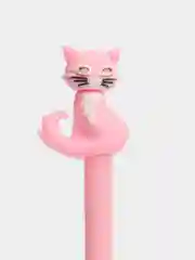 Розовый ручка шариковая "Кошечка", синяя