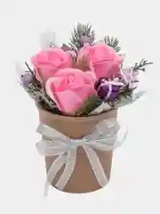 Конфетный светящийся букет из мыльных роз, розы из мыла, сувенир, подарочный набор