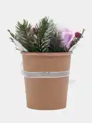 Сиреневый светящийся букет из мыльных роз, розы из мыла, сувенир, подарочный набор