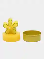 Желтый набор из двух свечей "Цветок", 3 цвета