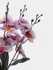 Красный искусственные цветы "Орхидея", букетная композиция