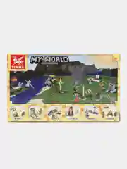 Желтый конструктор блочный My World, 6 видов на выбор, для мальчиков, фигурки