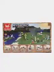 Коричневый конструктор блочный My World, 6 видов на выбор, для мальчиков, фигурки