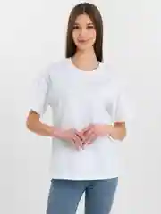 Белый футболка женская, хлопок