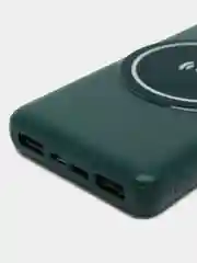 Зеленый внешний аккумулятор, беспроводной, Wireless Power Bank, 20000 мAч
