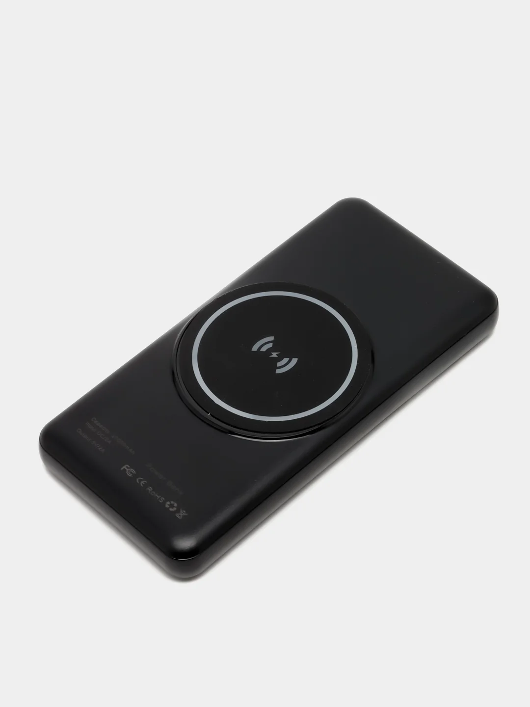 Зеленый внешний аккумулятор, беспроводной, Wireless Power Bank, 20000 мAч