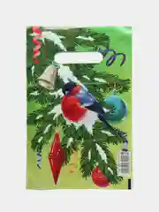Зеленый пакет подарочный, новогодний, 3 шт, 5 шт, 10 шт, 20 шт