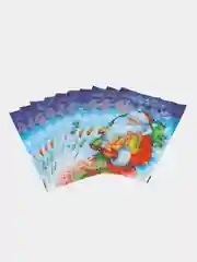 Синий пакет подарочный, новогодний, 3 шт, 5 шт, 10 шт, 20 шт