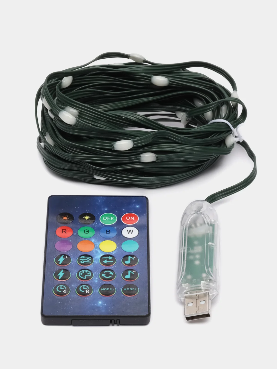 Умная смарт гирлянда-нить, светодиодная, USB, Bluetooth, управление со смартфона