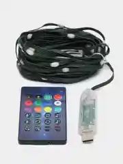 Умная смарт гирлянда-нить, светодиодная, USB, Bluetooth, управление со смартфона